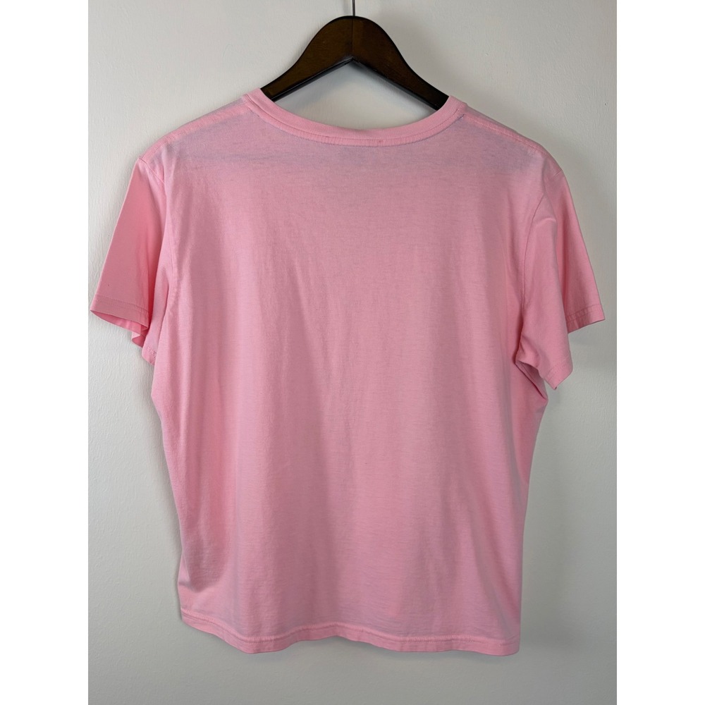 Ralph Lauren Sport T-Shirt XL Baby Pink V-Neck Pastel Cotton Pony Logo Tee - Picture 5 of 5